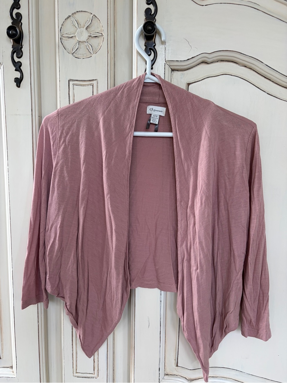 Dynamite Dusty Rose Open-Front Women's Cardigan